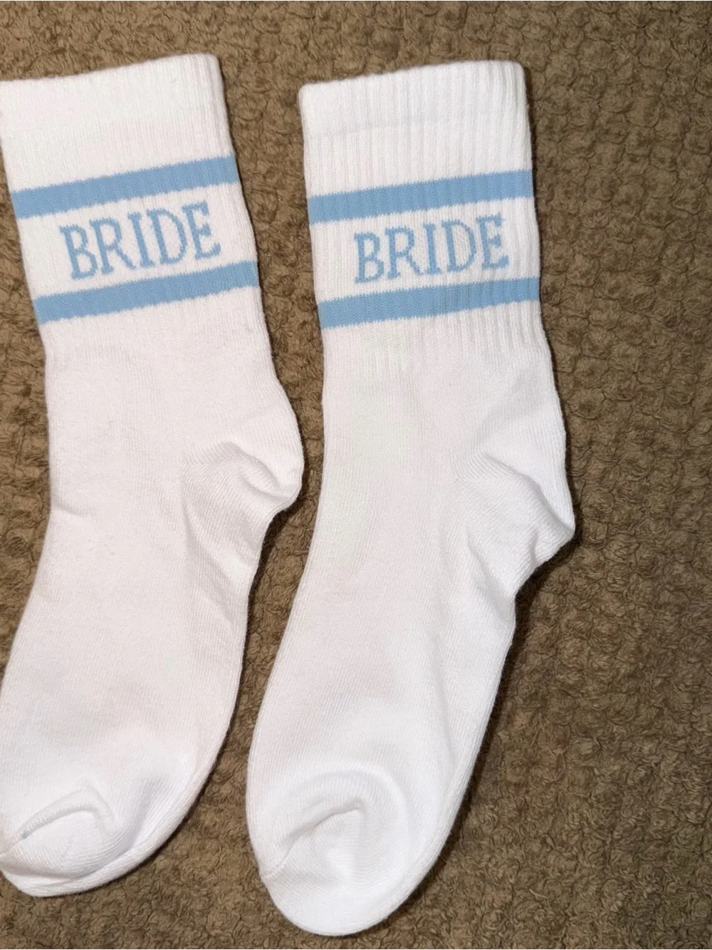 Something Blue Bride Crew Socks